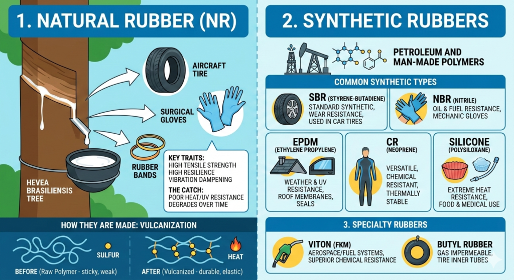 Types of Rubber